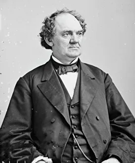 Barnum Phineas Taylor Prints: P. T. Barnum, between 1855 and 1865. Creator: Unknown