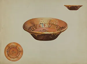 Pa. German Bowl, 1939. Creator: Anna Aloisi