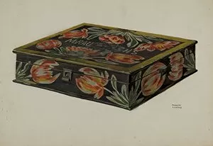 Pennsylvanian Gallery: Pa. German Box, c. 1937. Creator: Frances Lichten
