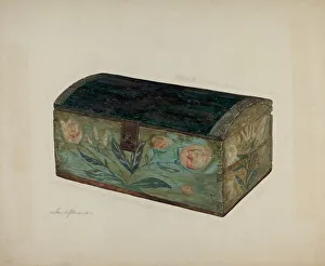 Frank Budash Prints: Pa. German Box, c. 1939. Creator: Frank Budash