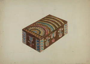 Ethelbert Brown Prints: Pa. German Box, c. 1941. Creator: Ethelbert Brown