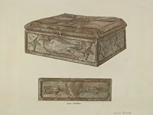 Pa. German Bridal Box, c. 1940. Creator: Adele Brooks