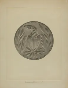 Charles Von Urban Prints: Pa. German Butter Stamp, 1935/1942. Creator: Charles Von Urban