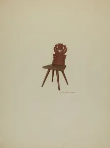 Pa. German Chair, c. 1938. Creator: Charlotte Angus