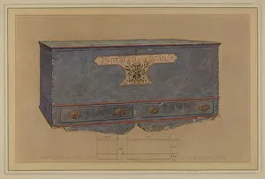 Anderson Elmer G Prints: Pa. German Chest, c. 1936. Creator: Elmer G Anderson