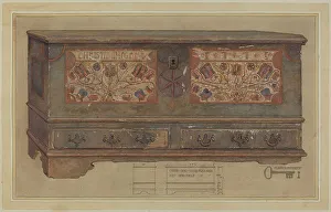 Anderson Elmer G Prints: Pa. German Chest, c. 1936. Creator: Elmer G Anderson