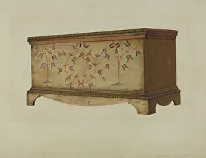 Pa German Prints: Pa. German Chest, c. 1936. Creator: Malcolm Hackney