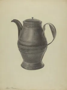 Filippo Porreca Prints: Pa. German Coffee Pot, c. 1938. Creator: Filippo Porreca