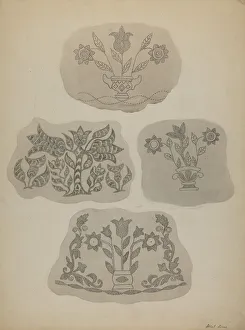 Pa. German Coffee Pot Designs, c. 1937. Creator: Albert J. Levone