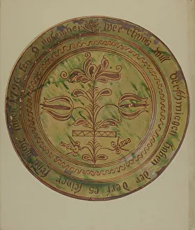 Pa. German Dish, c. 1936. Creator: William L. Antrim