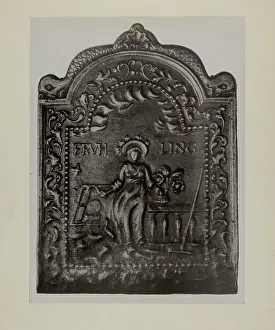 Pa. German Fireback, c. 1942. Creator: Charles Von Urban