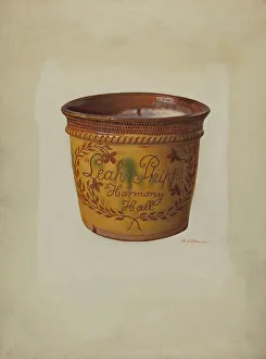 Pa. German Flower Vase, c. 1937. Creator: Max Soltmann