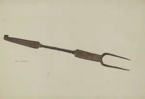 Roy Weber Prints: Pa. German Fork, c. 1938. Creator: Roy Weber