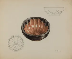Stewart Robert Prints: Pa. German Gelatin Mold, c. 1937. Creator: Robert Stewart