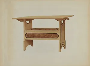 Pa. German Hutch Table, c. 1936. Creator: Rex F Bush