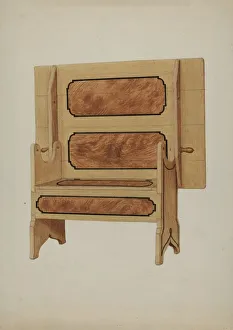 Pa. German Hutch Table, c. 1936. Creator: Rex F Bush