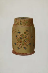 Eugene Shellady Prints: Pa. German Jar, c. 1936. Creator: Eugene Shellady