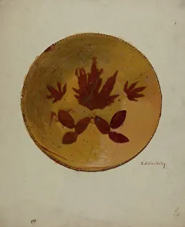 Pa. German Pie Dish, 1936. Creator: Eugene Shellady