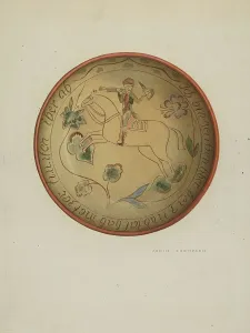 Pa. German Plate, 1937. Creator: Eugene Shellady