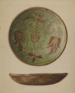 Pa. German Plate, c. 1937. Creator: Charles Garjian