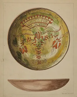 Pa. German Plate, c. 1937. Creator: Yolande Delasser