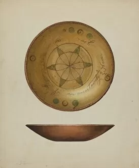Capelli Giacinto Gallery: Pa. German Plate, c. 1938. Creator: Giacinto Capelli