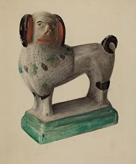 Pa. German Prince Charles Spaniel, c. 1937. Creator: Mina Lowry