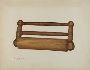 Pa. German Rolling Pin, c. 1941. Creator: Frank Budash