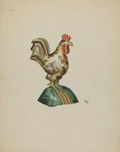 Pa. German Rooster, c. 1936. Creator: Raoul Du Bois