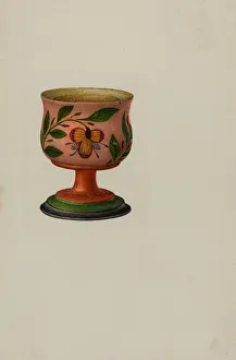 Salt Cup Prints: Pa. German Salt Cup, c. 1941. Creator: Charles Henning