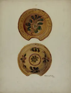 Pa. German Shaving Basin, 1937. Creator: Eugene Shellady