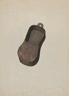 Shoemakers Prints: Pa. German Shoemakers Peg Box, c. 1940. Creator: Elmer R. Kottcamp