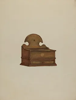 Pa German Gallery: Pa. German Spice Box, 1938. Creator: Austin L. Davison