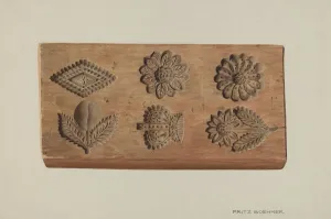 Baking Gallery: Pa. German Springerle Board, 1935 / 1942. Creator: Fritz Boehmer