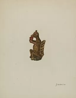 Arsen Maralian Gallery: Pa. German Squirrel Figurine, 1935 / 1942. Creator: Arsen Maralian