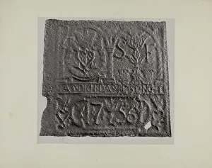 Pa. German Stove Plate, c. 1942. Creator: Charles Von Urban