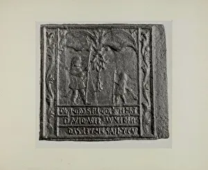 Iron Work Prints: Pa. German Stove Plate, c. 1942. Creator: Charles Von Urban