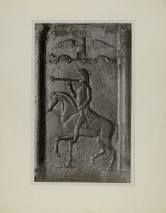 Pa. German Stove Plate, c. 1942. Creator: Charles Von Urban