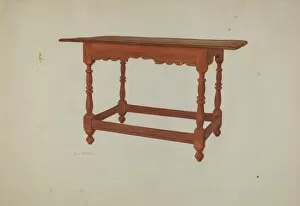 Pa. German Table, c. 1941. Creator: Carl Strehlau