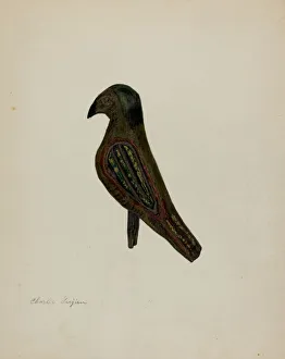 Charles Garjian Prints: Pa. German Toy Bird, c. 1939. Creator: Charles Garjian