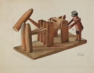 Pa. German Toy Stamping Mill, 1935/1942. Creator: Frances Lichten Pa. German Toy Stamping Mill, 1935/1942. Creator: Frances Lichten