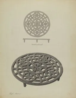 Pa. German Trivet, c. 1939. Creator: Filippo Porreca