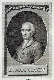 Spain Autonomous Region Of Madrid Gallery: Pablo Olavide (1725-1803), Spanish politician, engraving by Moreno de Texada