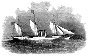 Sails Prints: The Pacha of Egypt's Steam-yacht Said