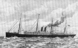 Wells J R Prints: The Pacific Steam Navigation Company's ship Orotava, 1890. Creator: Unknown