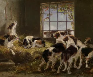 Looking Through Prints: A Pack of Hounds, 1871. Creator: V Witte