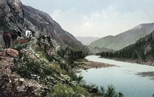 Colour Photograph Prints: A Pack Road Along the Katun River near Its Confluence with the Argut River