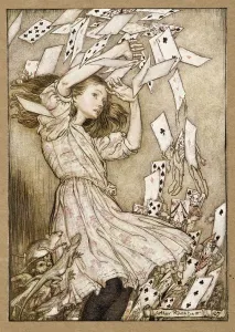 Shower Collection: At this the whole pack rose up into the air, and came flying down upon her, 1907