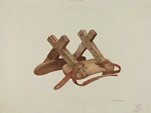 Robert W Prints: Pack Saddle, c. 1940. Creator: Robert W. R. Taylor