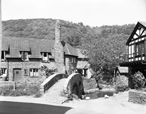 Somerset Prints: Packhorse Bridge, Allerford, Somerset, c1955. Creator: Arthur Charles Kirby Ware